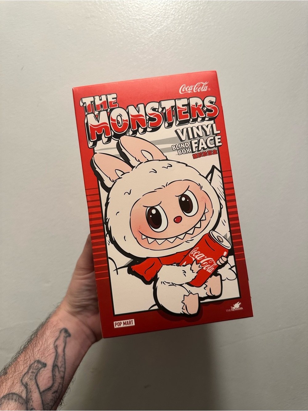 Coca-Cola The Monsters labubu Vinyl Face Plush Toy confirmed surprise shake